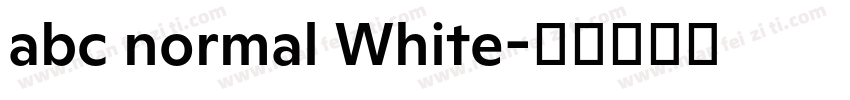 abc normal White字体转换